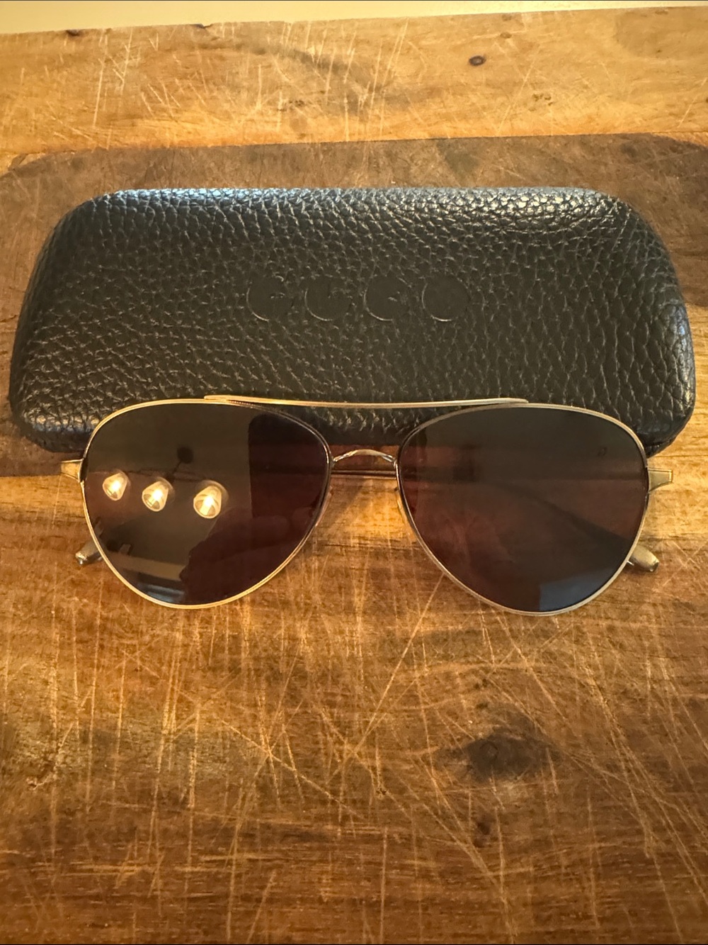 Garrett Leight CULVER SUN 56mm Semi / Flat Redwood Pilot